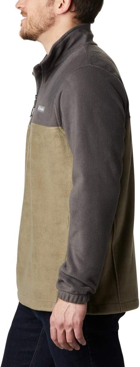 image:imageColumbia mens Steens Mountain Half ZipShark Stone Green