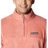 Columbia mens Steens Mountain Half Zip(Dark Coral)
