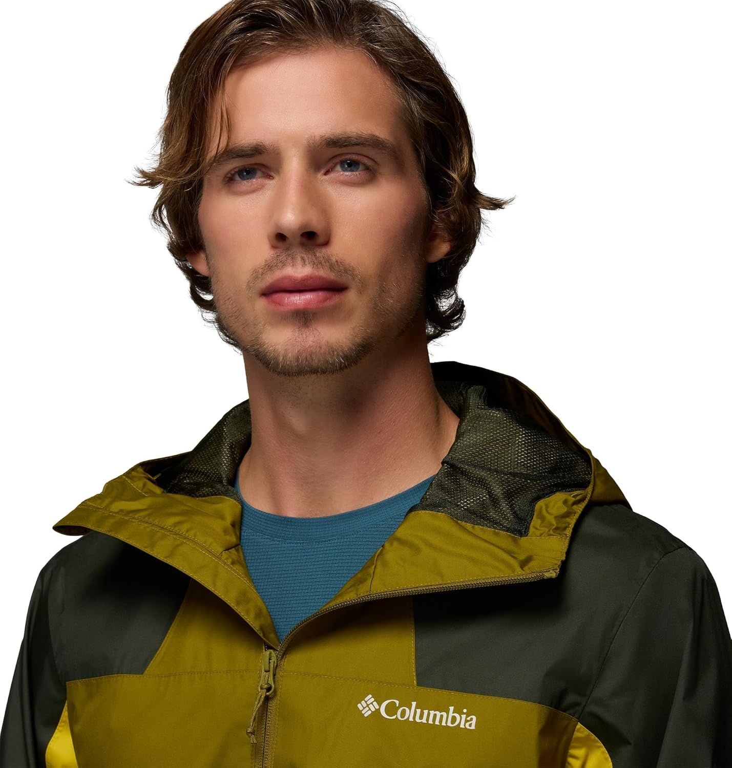 image:imageColumbia Mens Inner Limits III Waterproof Rain JacketMossy GreenGreenscapeAntique Moss