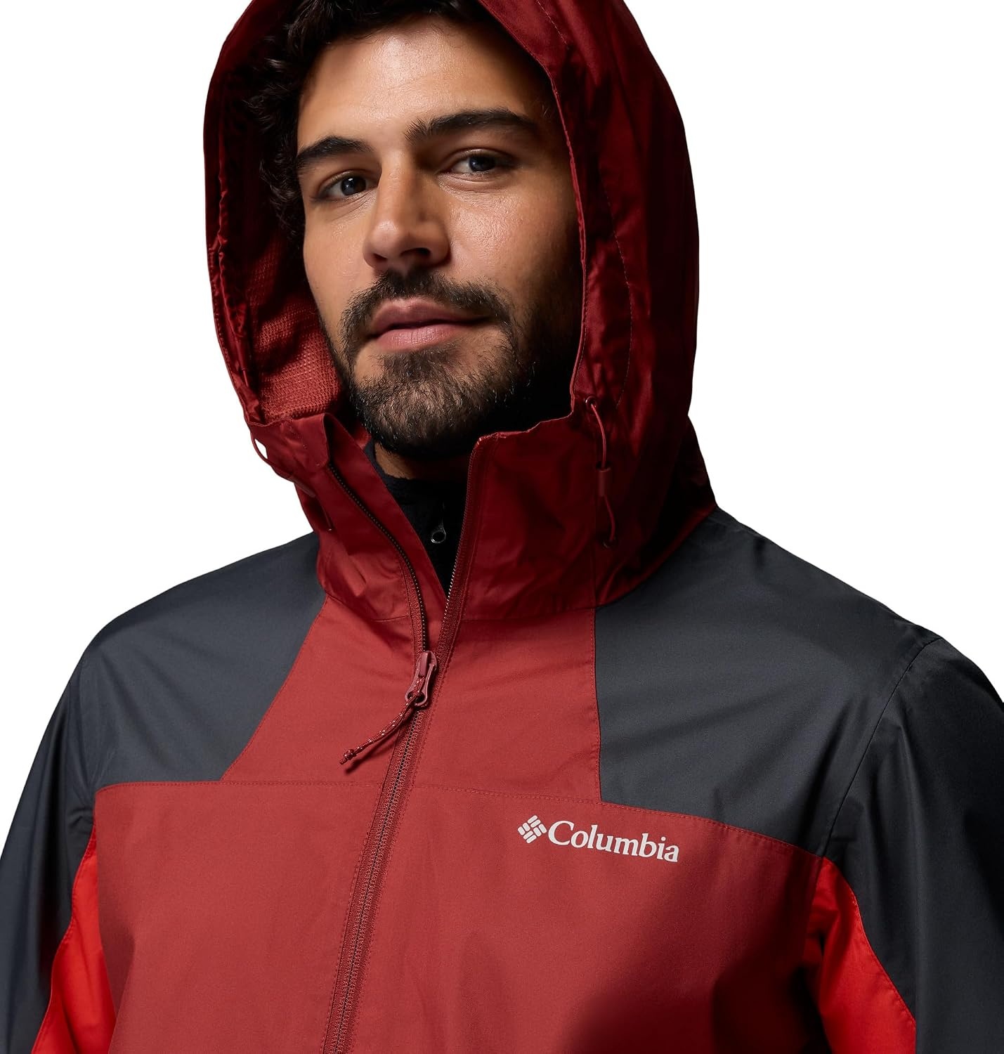 image:imageColumbia Mens Inner Limits III Waterproof Rain JacketRed OxideSharkSuper Sonic