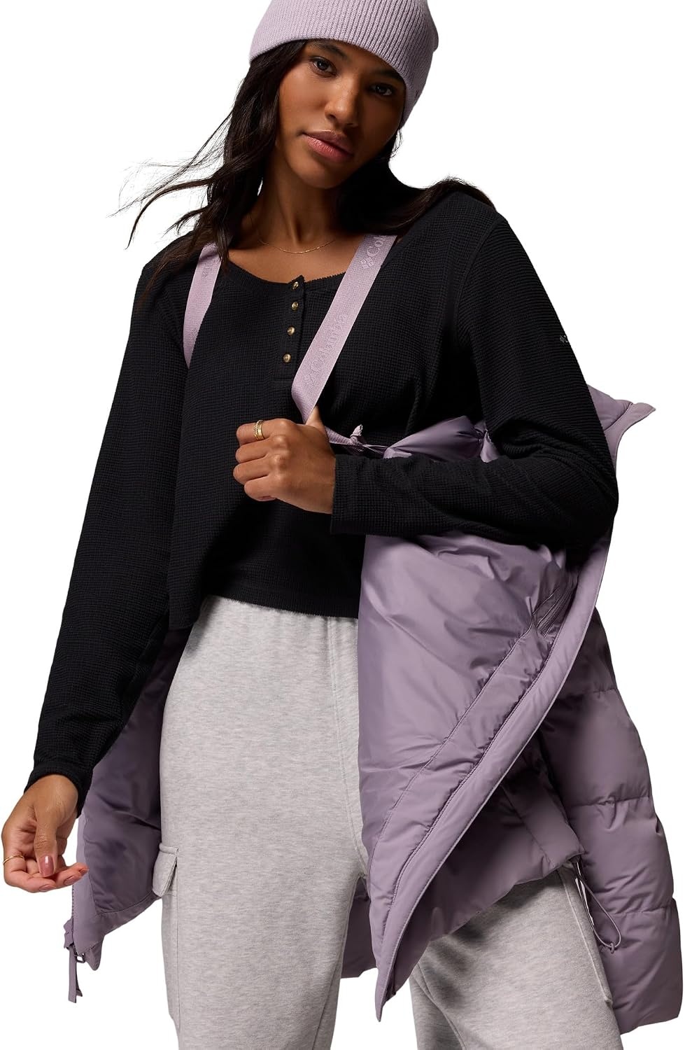 image:imageColumbia Amaze Puff Mid Hooded JacketShale Purple