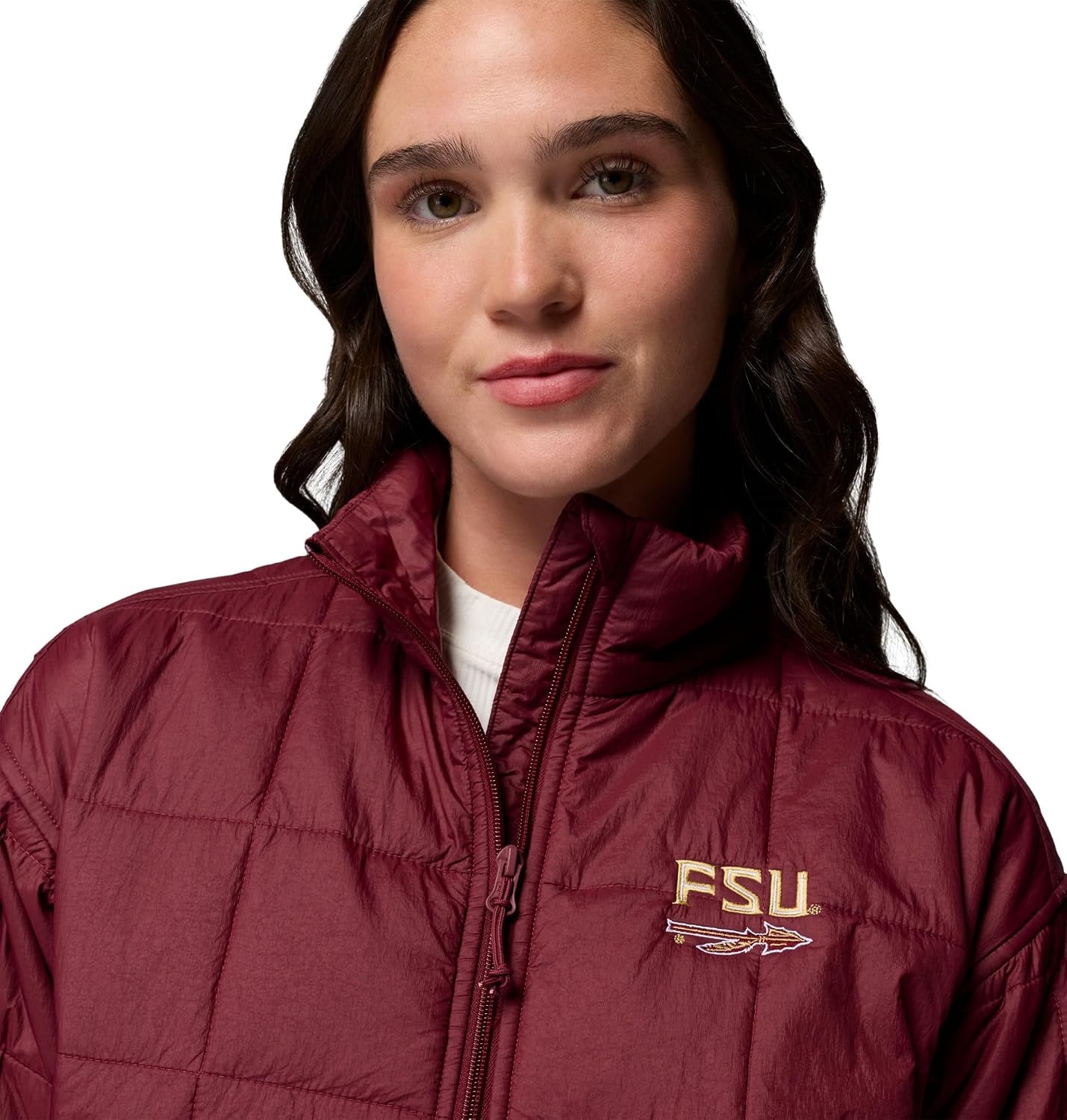 image:imageColumbia Womens Collegiate Sienna Hill Quilted JacketFsu Cabernet