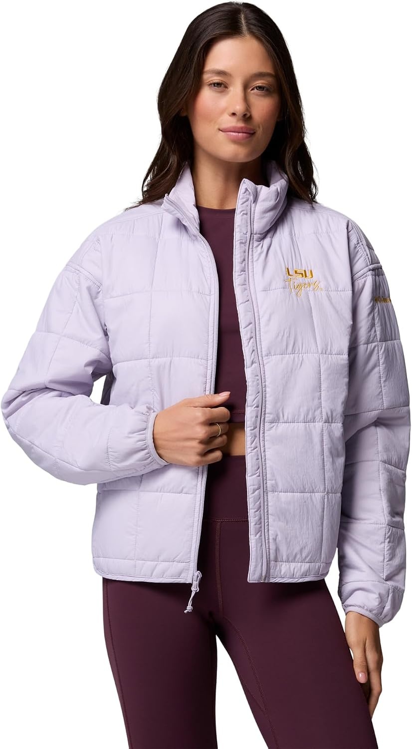 image:imageColumbia Womens Collegiate Sienna Hill Quilted JacketLsu Lavender Pearl