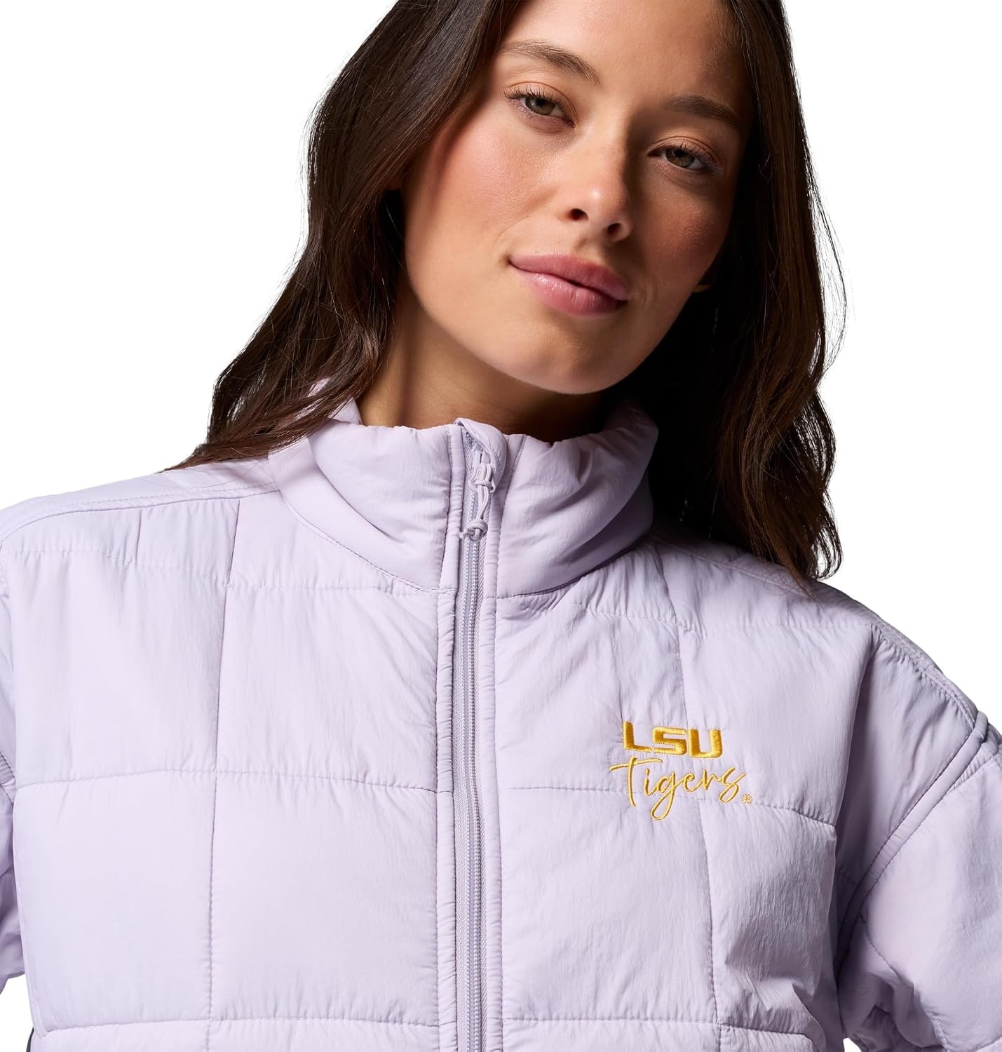 image:imageColumbia Womens Collegiate Sienna Hill Quilted JacketLsu Lavender Pearl