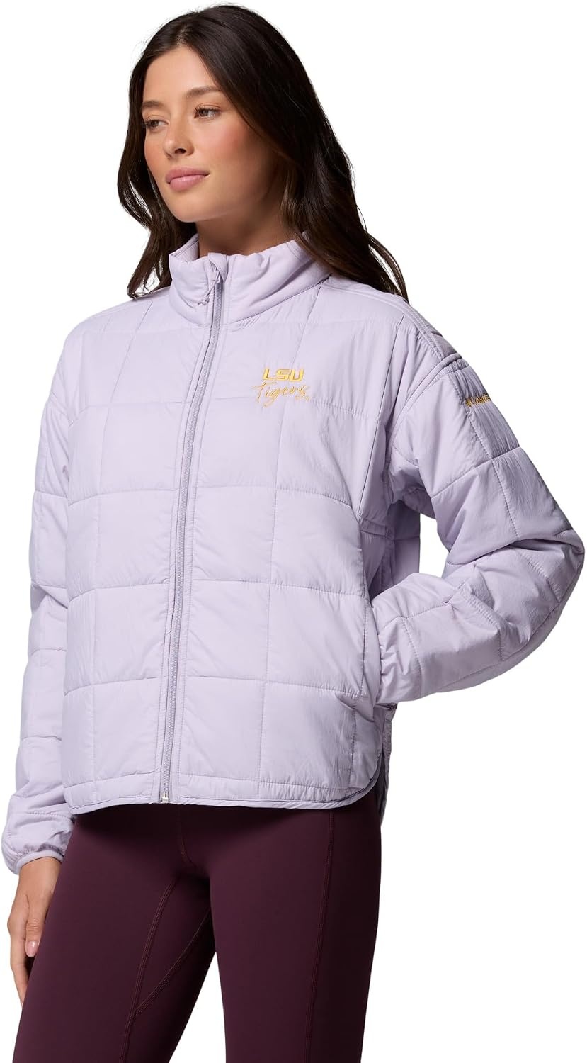 image:imageColumbia Womens Collegiate Sienna Hill Quilted JacketLsu Lavender Pearl