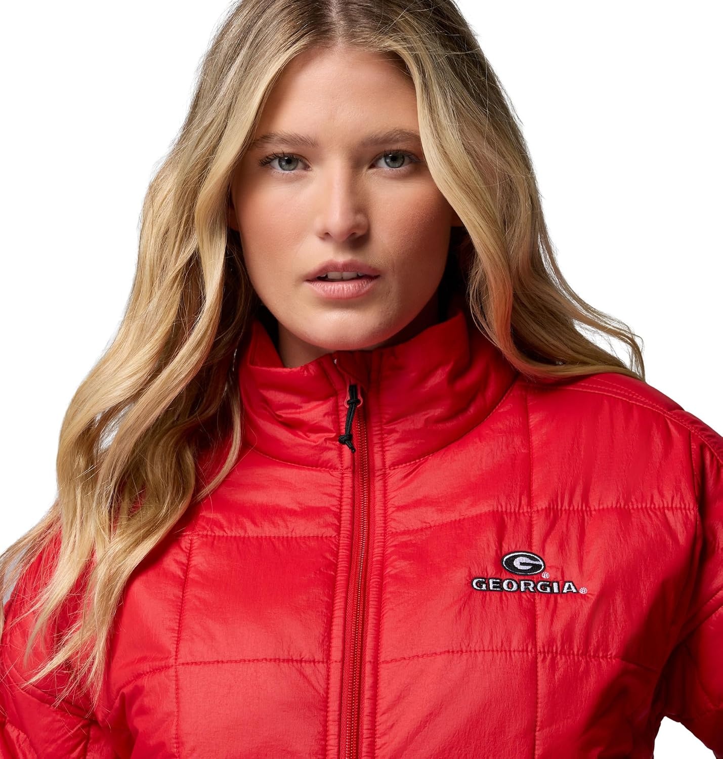 image:imageColumbia Womens Collegiate Sienna Hill Quilted JacketUga Bright Red