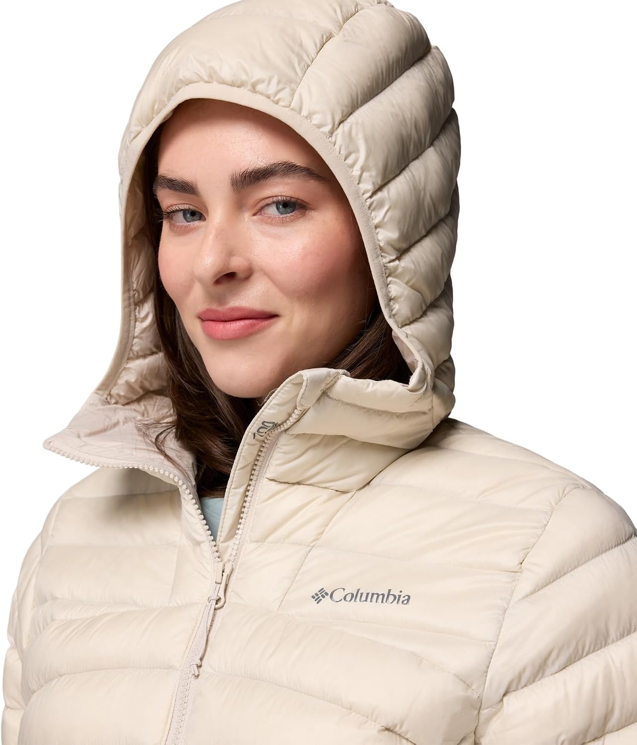 image:imageColumbia Womens Corelite Down Hooded JacketDark Stone