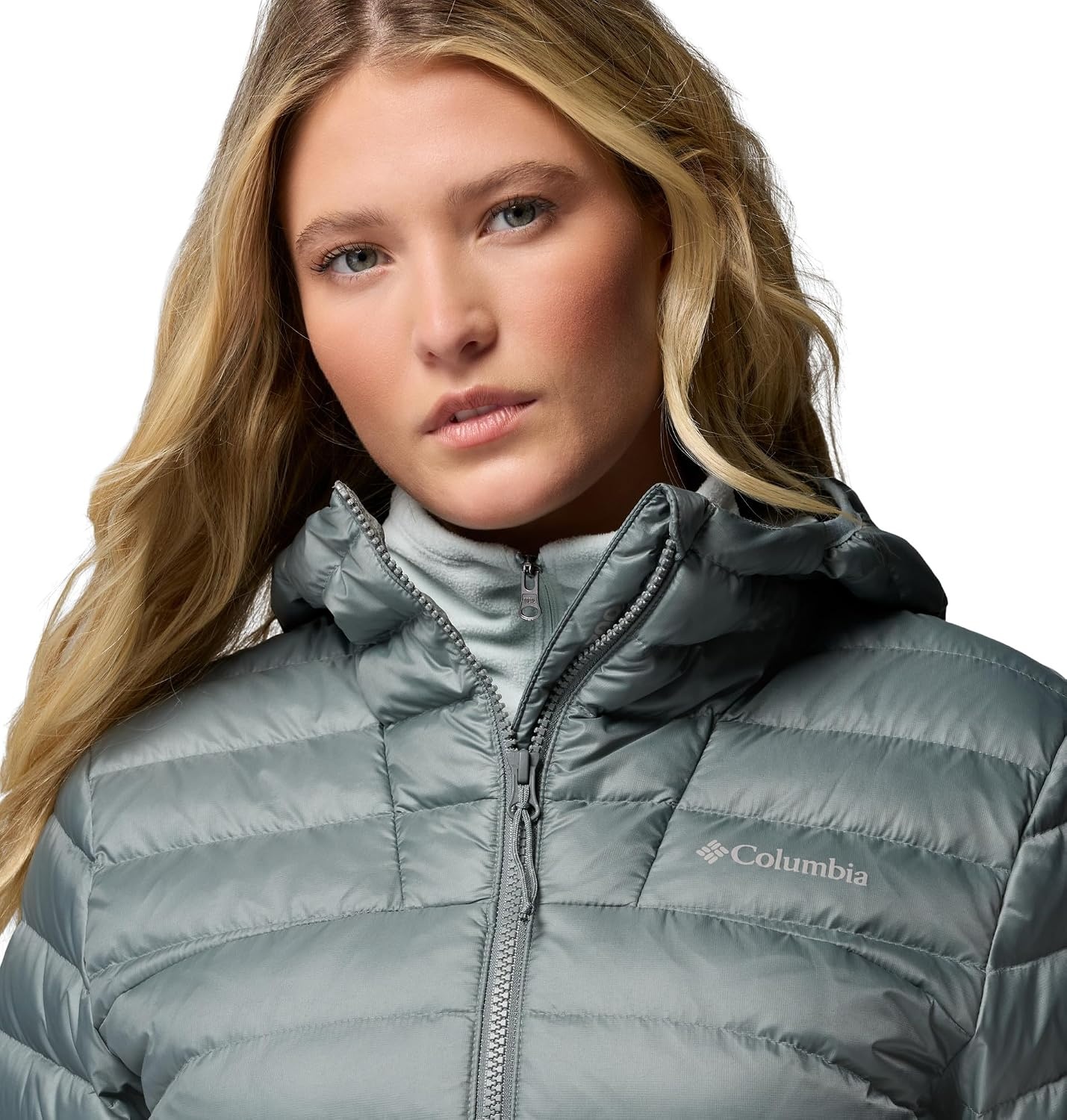 image:imageColumbia Womens Corelite Down Hooded JacketSedona Sage