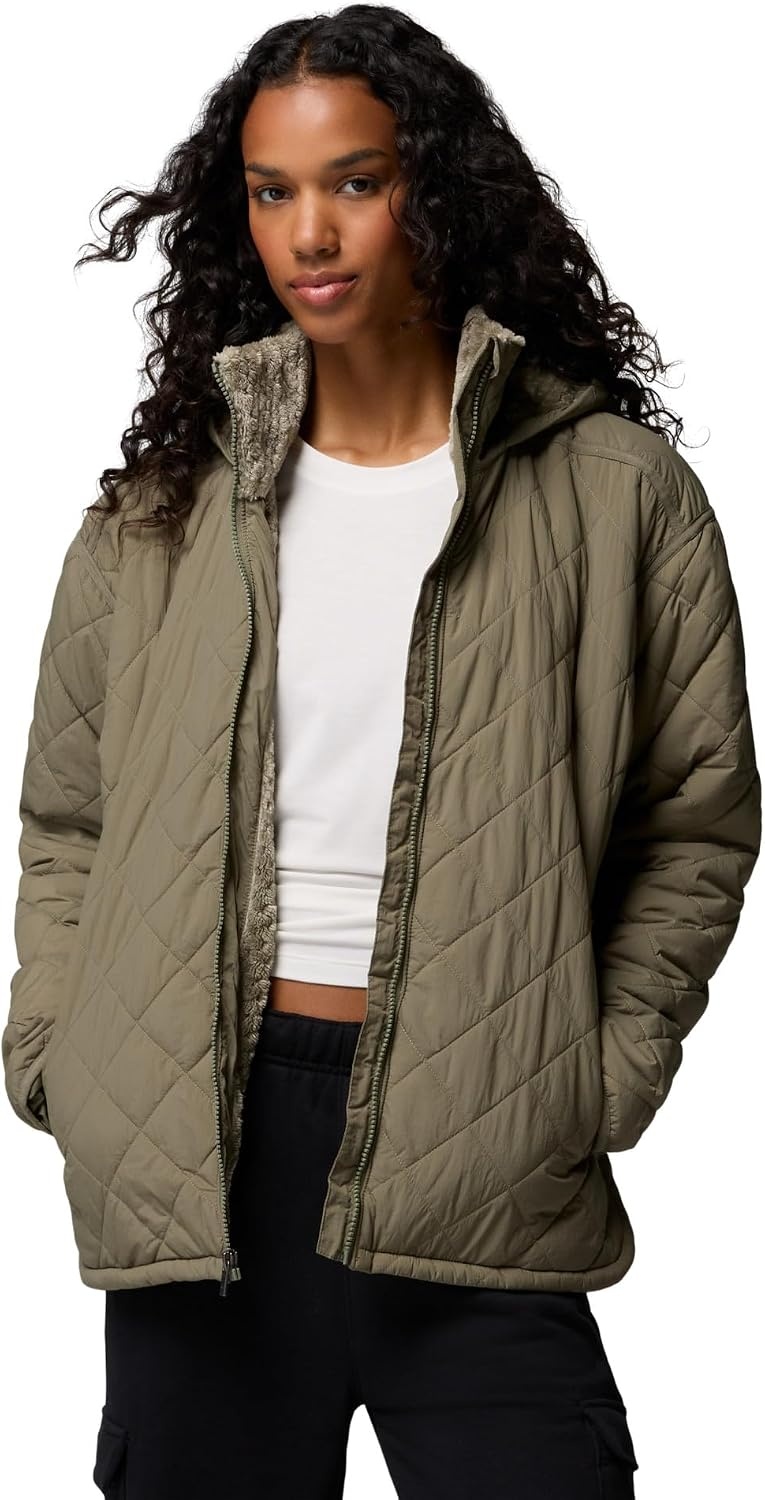 image:imageColumbia Womens Cozy Summit Lined Insulated JacketStone Green