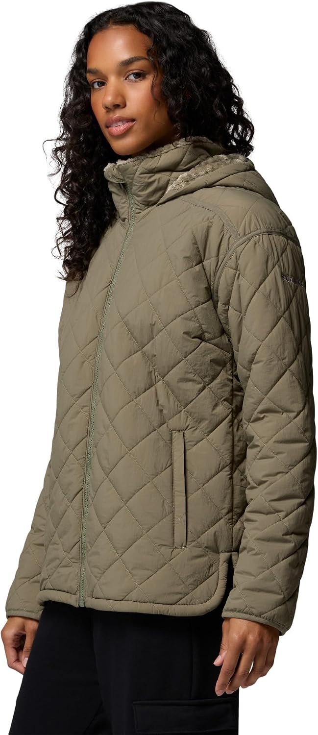 image:imageColumbia Womens Cozy Summit Lined Insulated JacketStone Green