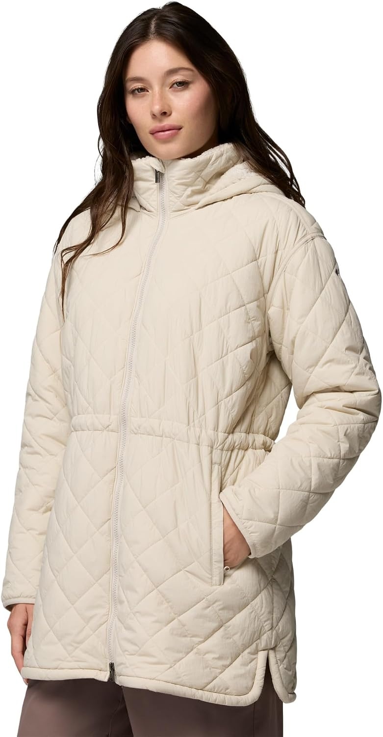 image:imageColumbia Womens Cozy Summit Lined Mid Insulated JacketDark Stone