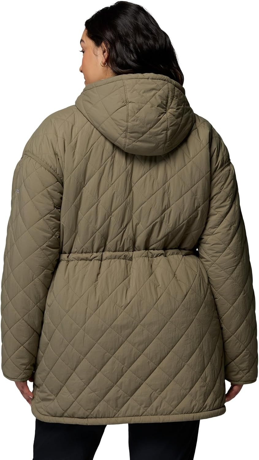 image:imageColumbia Womens Cozy Summit Lined Mid Insulated JacketStone Green