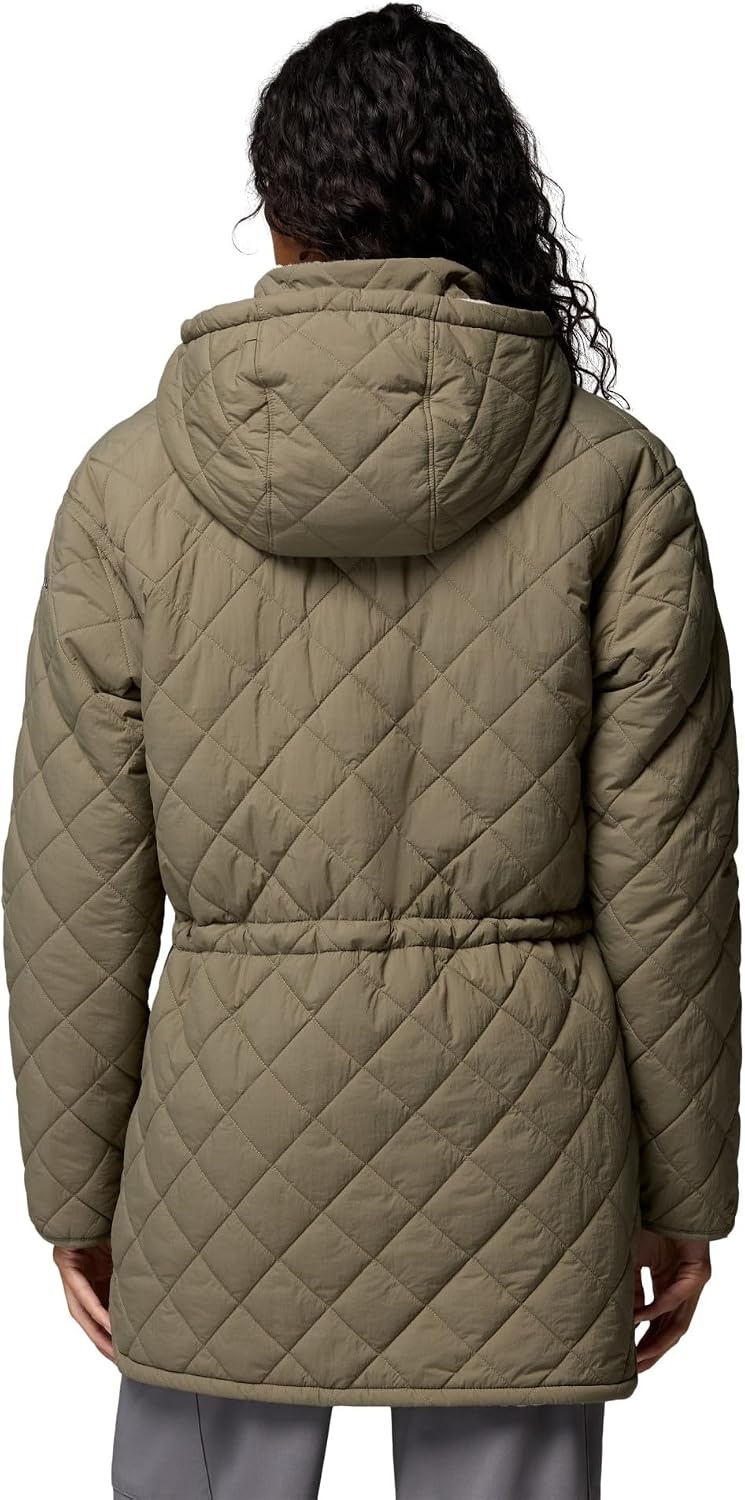 image:imageColumbia Womens Cozy Summit Lined Mid Insulated JacketStone Green