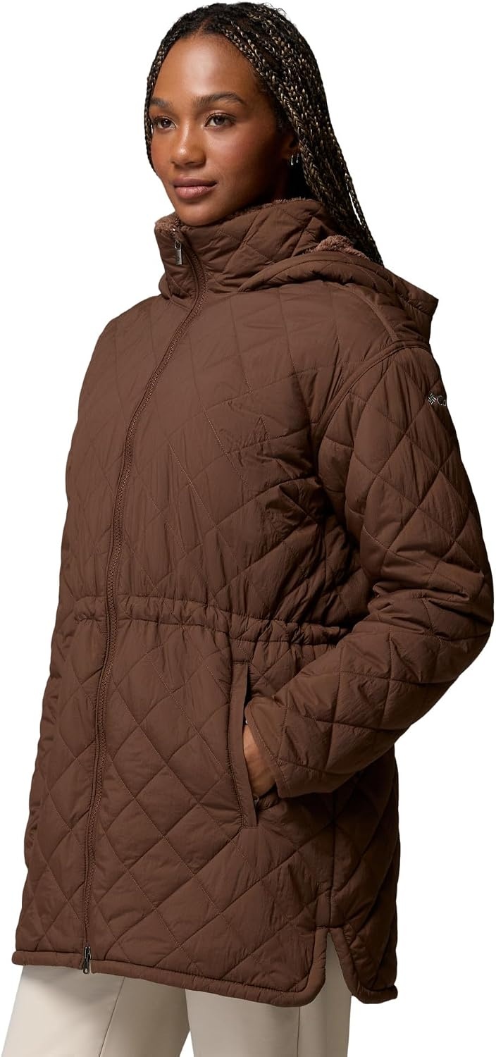 image:imageColumbia Womens Cozy Summit Lined Mid Insulated JacketTobacco