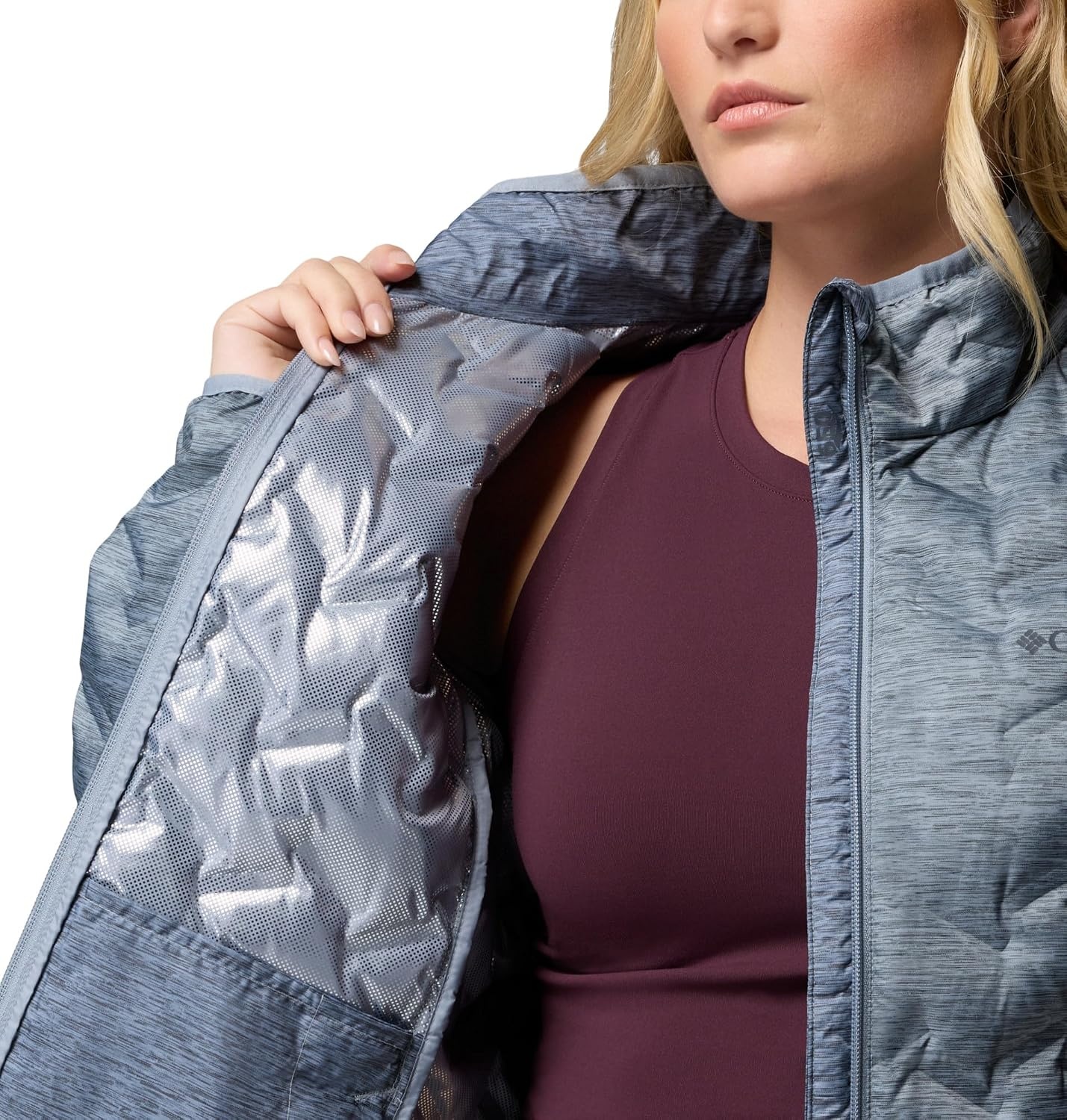 image:imageColumbia Womens Delta Ridge II Down Winter JacketTradewinds Grey Heather Print
