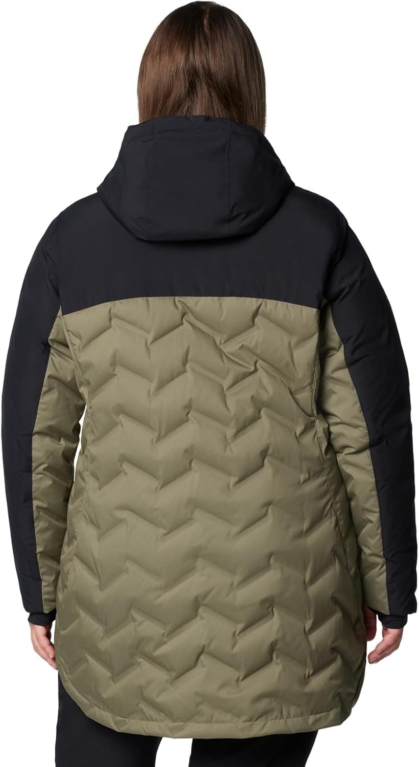 image:imageColumbia Womens Mountain Croo III Mid Down JacketStone GreenBlack