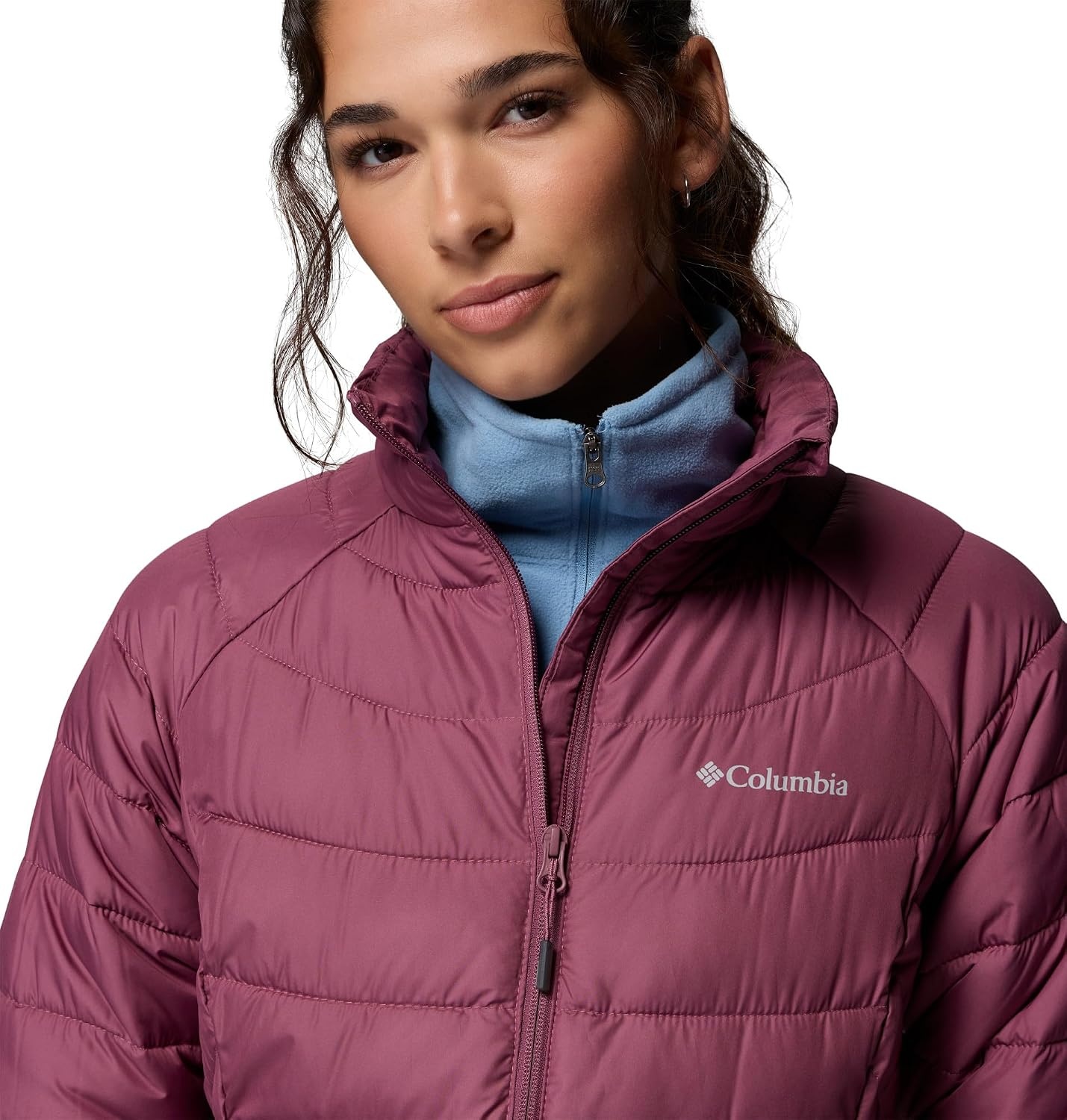 image:imageColumbia Womens Powder Lite II Full Zip JacketAntique Mauve