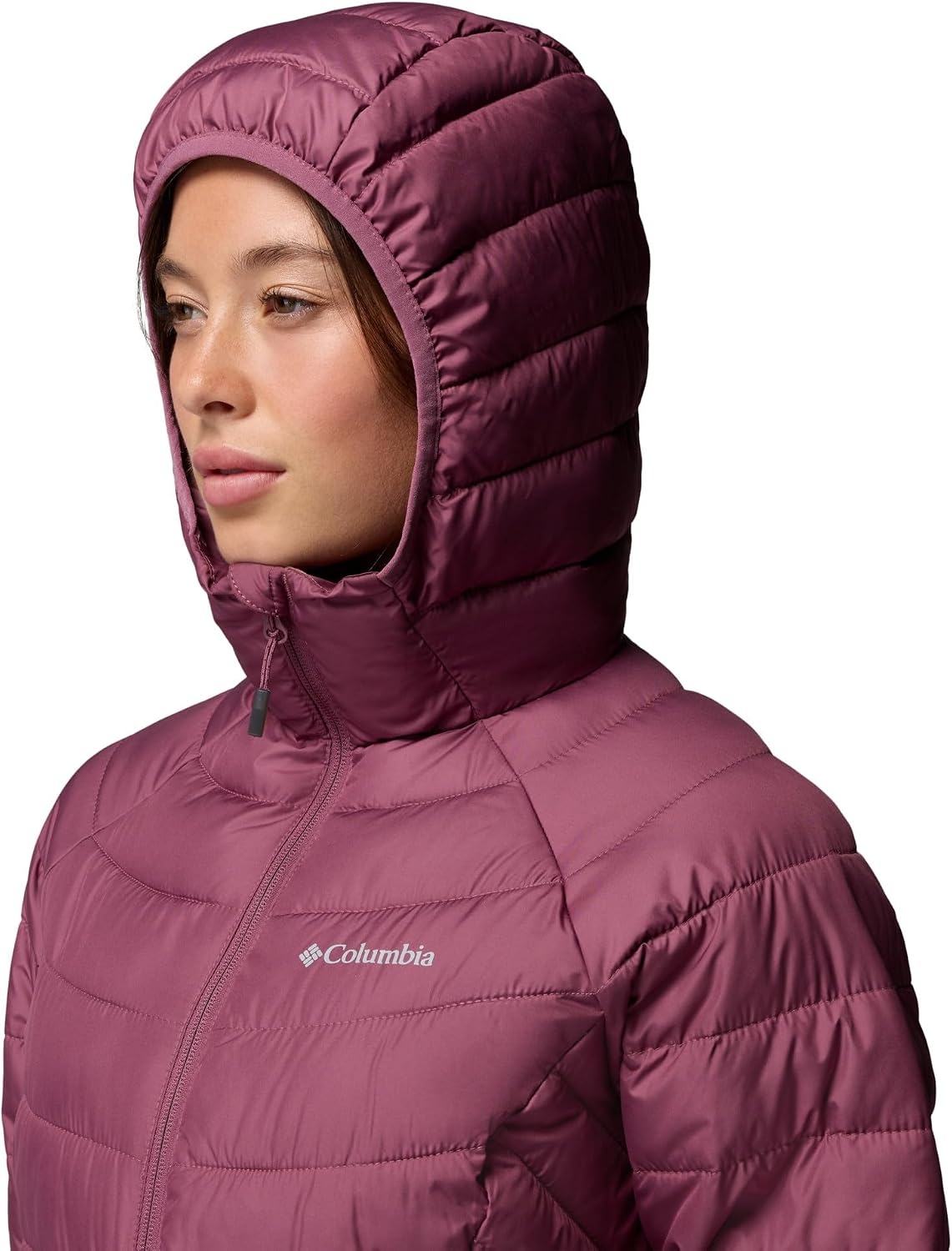 image:imageColumbia Womens Powder Lite II Hooded JacketAntique Mauve