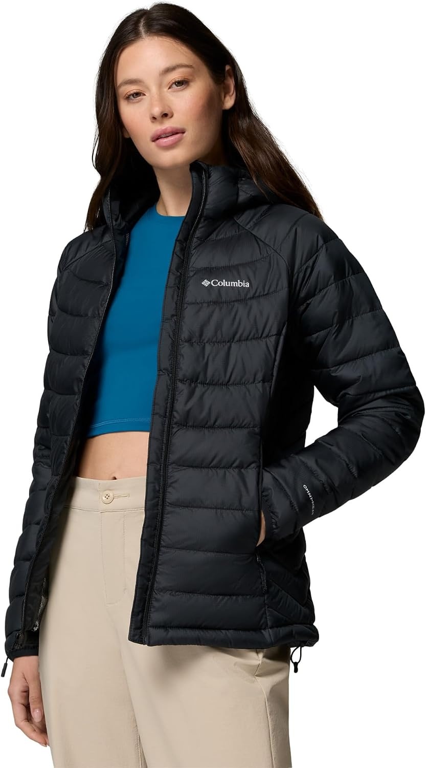 image:imageColumbia Womens Powder Lite II Hooded JacketBlack Ripstop