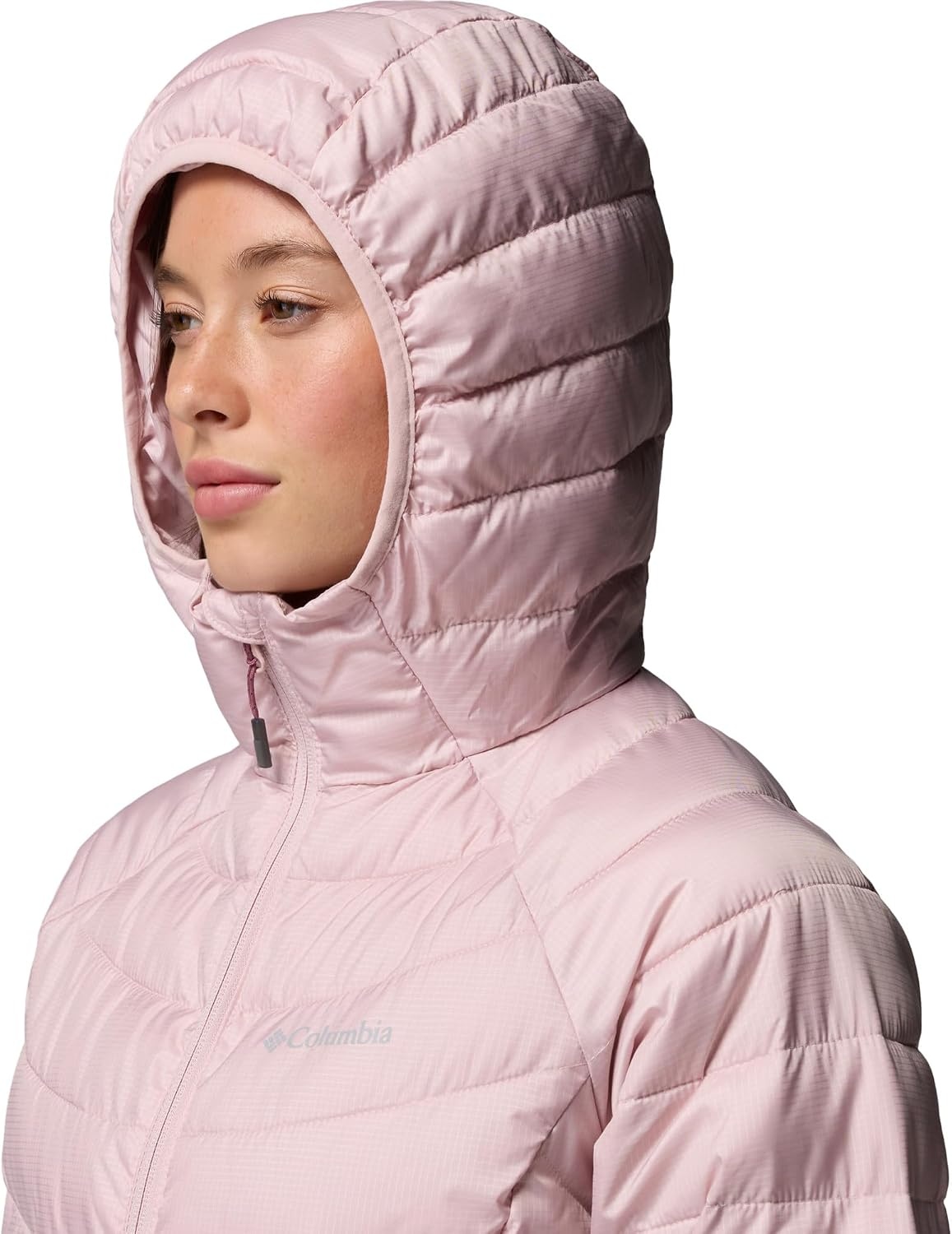 image:imageColumbia Womens Powder Lite II Hooded JacketMineral Pink Ripstop