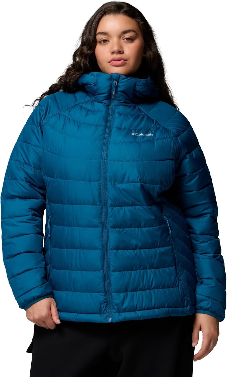 image:imageColumbia Womens Powder Lite II Hooded JacketPhoenix Blue