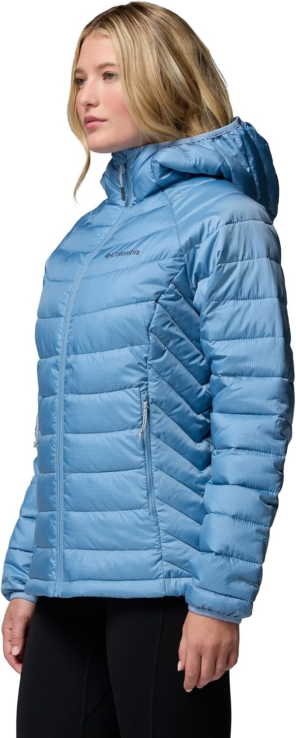 image:imageColumbia Womens Powder Lite II Hooded JacketRainy Day Ripstop