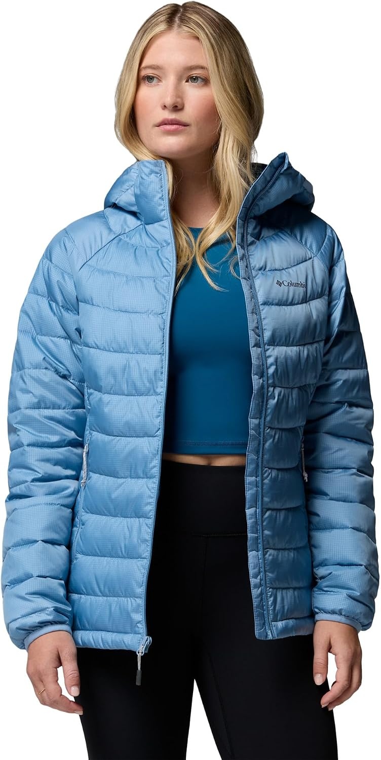 image:imageColumbia Womens Powder Lite II Hooded JacketRainy Day Ripstop