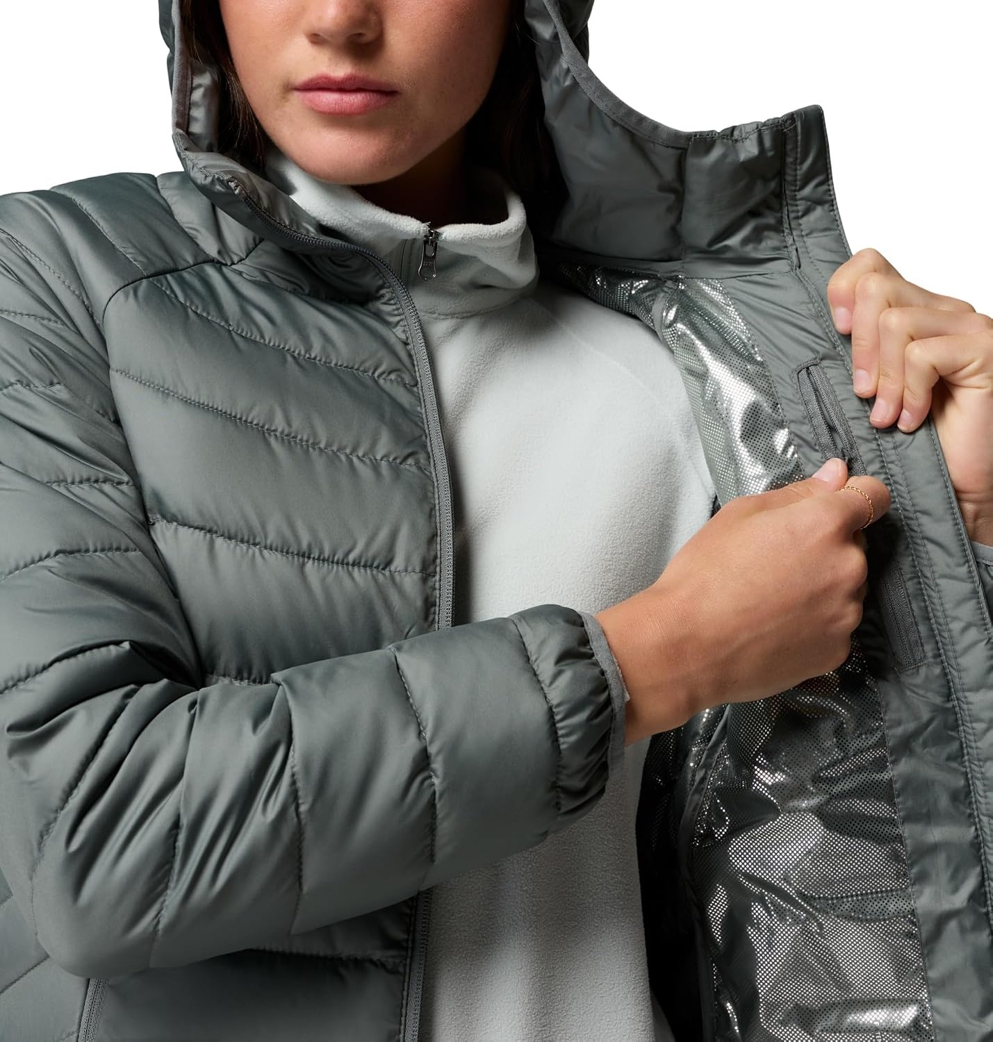 image:imageColumbia Womens Powder Lite II Hooded JacketSedona Sage