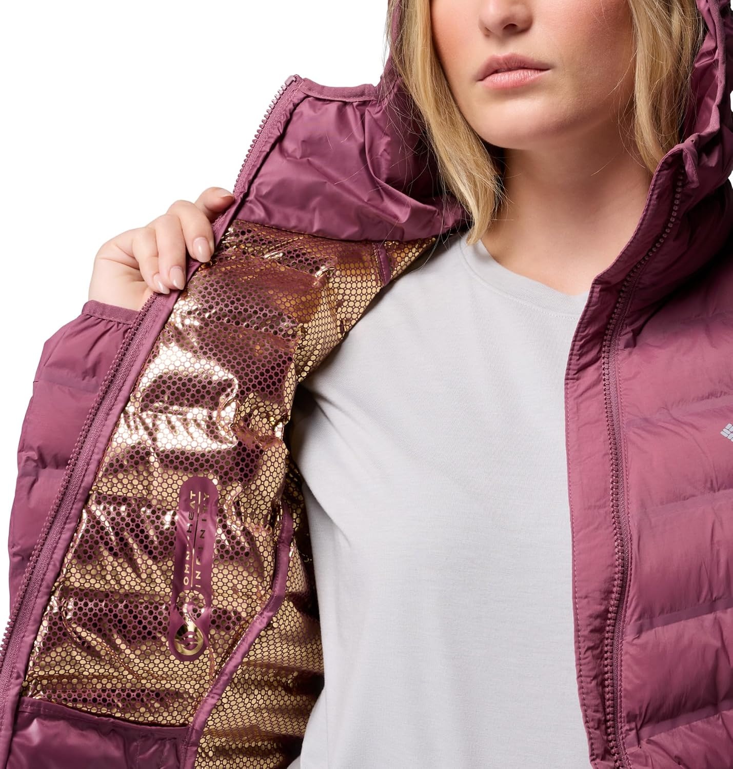 image:imageColumbia Womens Terwilliger Trail Heat Seal Hooded JacketAntique Mauve