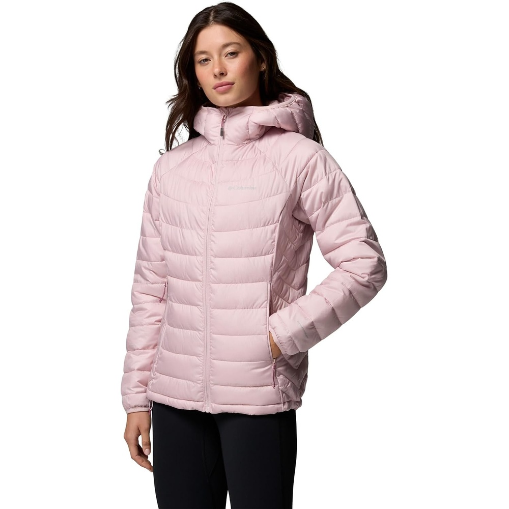 image:imageColumbia Womens Powder Lite II Hooded JacketMineral Pink Ripstop