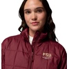 Columbia Women’s Collegiate Sienna Hill Quilted Jacket(Fsu – Cabernet)