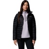 Columbia Women’s Corelite Down Hooded Jacket(Black)