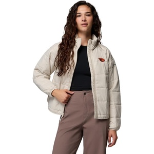 Columbia Women’s Collegiate Sienna Hill Quilted Jacket(Osu – Dark Stone)
