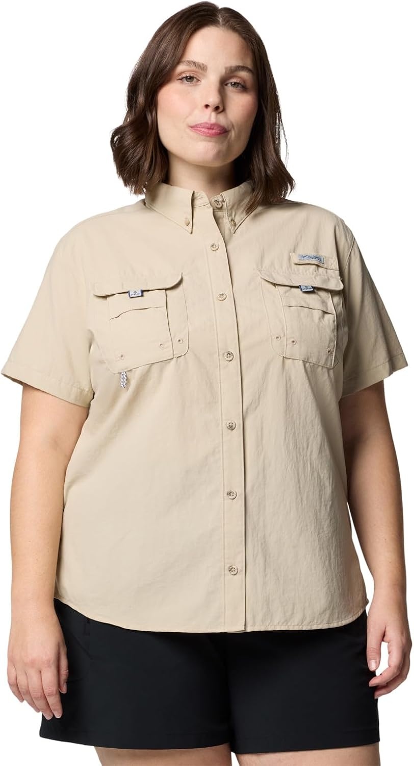 image:imageColumbia Womens PFG Bahama II Short Sleeve Fishing ShirtFossil