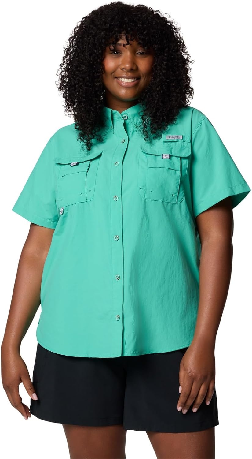 image:imageColumbia Womens PFG Bahama II Short Sleeve Fishing ShirtGlaze Green