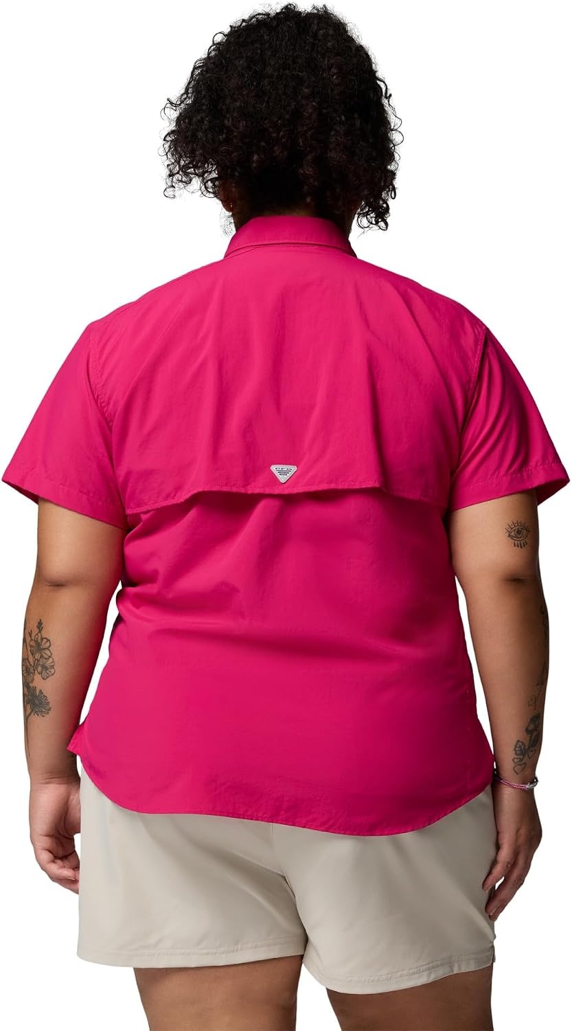 image:imageColumbia Womens PFG Bahama II Short Sleeve Fishing ShirtGuava Pink