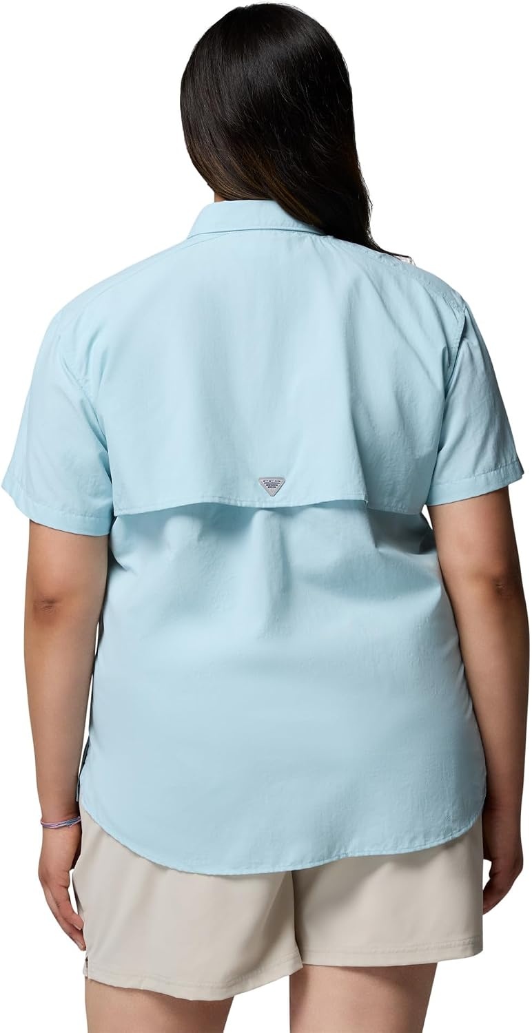 image:imageColumbia Womens PFG Bahama II Short Sleeve Fishing ShirtMarine Light