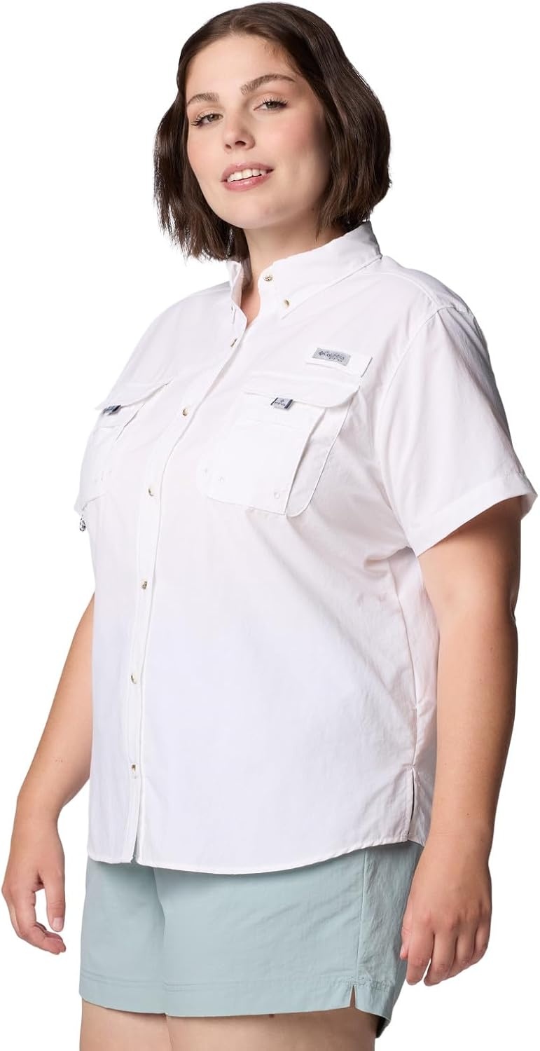 image:imageColumbia Womens PFG Bahama II Short Sleeve Fishing ShirtWhite