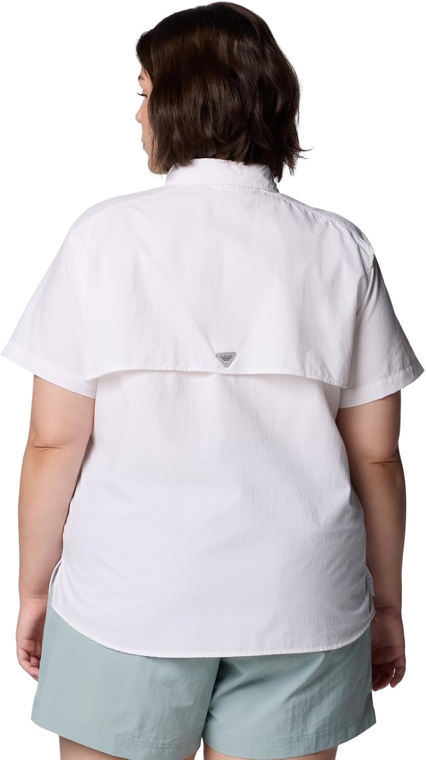 image:imageColumbia Womens PFG Bahama II Short Sleeve Fishing ShirtWhite