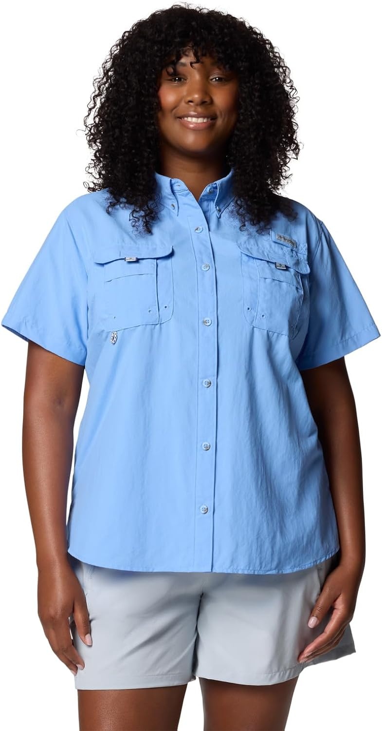 image:imageColumbia Womens PFG Bahama II Short Sleeve Fishing ShirtWhite Cap