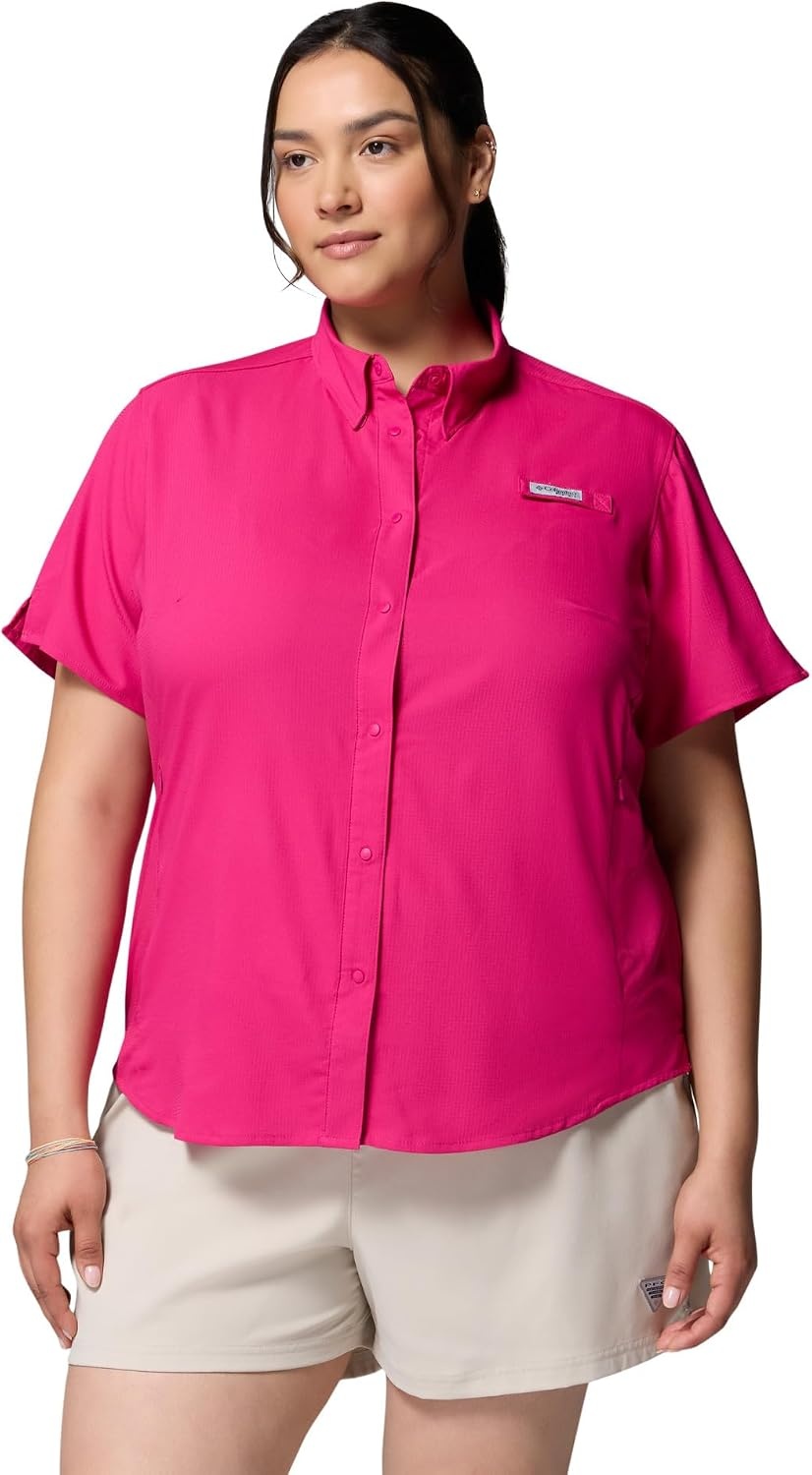 image:imageColumbia Womens PFG Tamiami II Short Sleeve ShirtGuava Pink