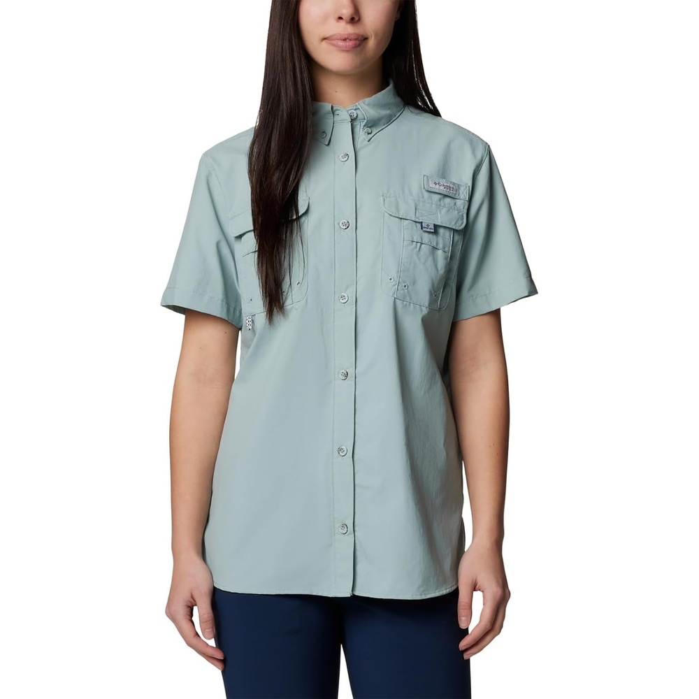 image:imageColumbia Womens PFG Bahama II Short Sleeve Fishing ShirtCrushed Blue