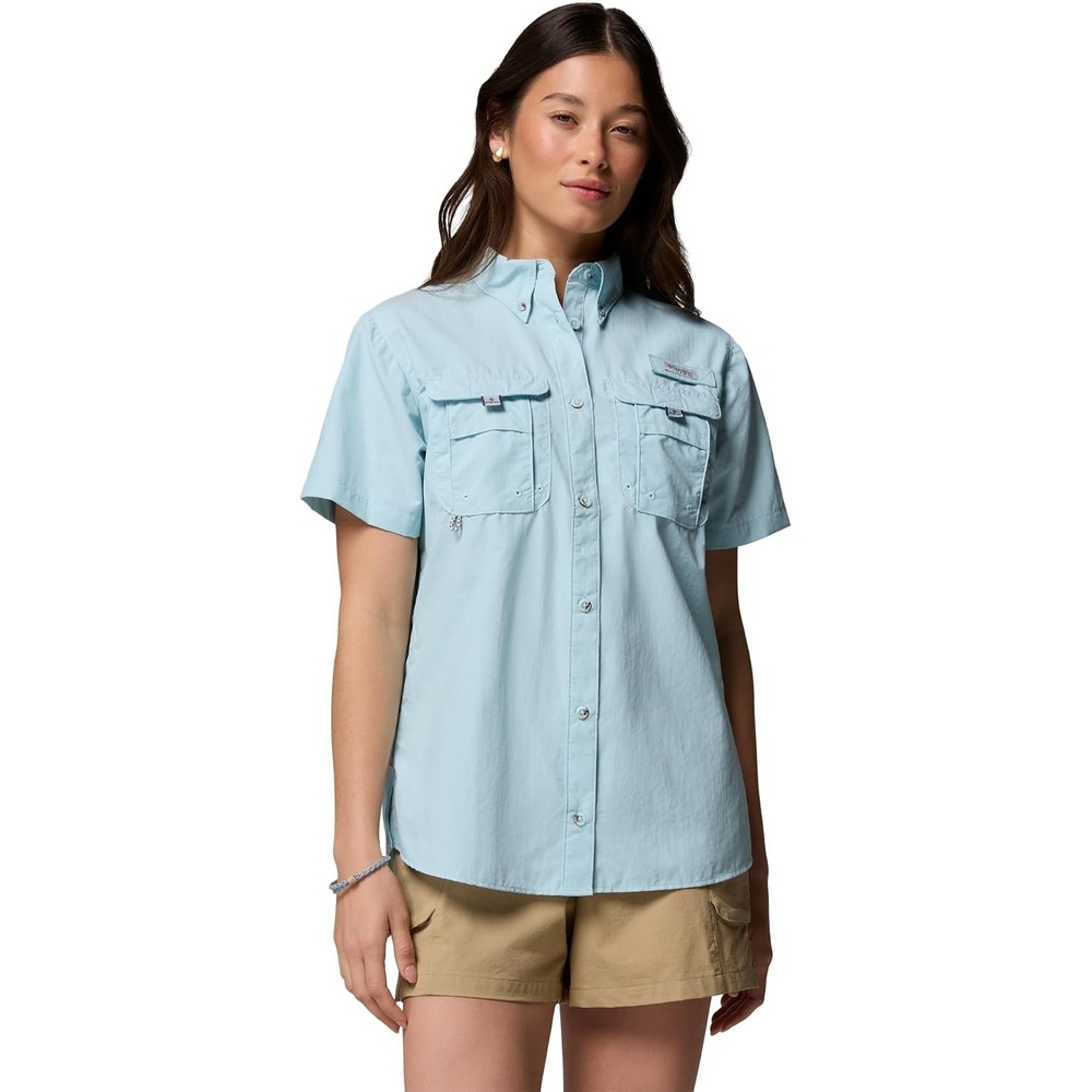image:imageColumbia Womens PFG Bahama II Short Sleeve Fishing ShirtMarine Light