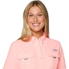 Columbia Women’s PFG Bahama II Short Sleeve Fishing Shirt(Tiki Pink)