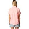 Columbia Women’s PFG Bahama II Short Sleeve Fishing Shirt(Tiki Pink)
