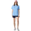 Columbia Women’s PFG Bahama II Short Sleeve Fishing Shirt(White Cap)