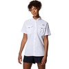 Columbia Women’s PFG Bahama II Short Sleeve Fishing Shirt(White)