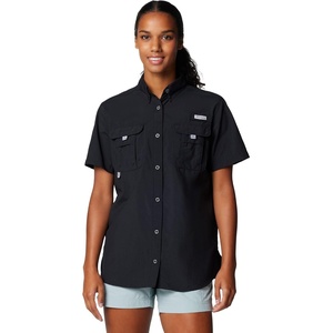 Columbia Women’s PFG Bahama II Short Sleeve Fishing Shirt(Black)