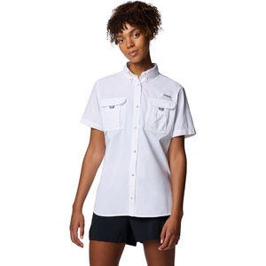 Columbia Women’s PFG Bahama II Short Sleeve Fishing Shirt(White)