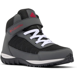 Columbia Kids Dart Canyon Mid (Little Kid/Big Kid)(Black/Mountain Red)